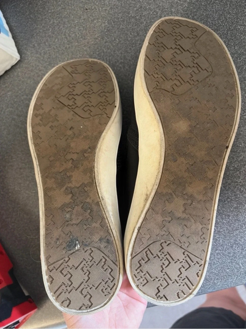 Dr. Scholl's Black Perforated Slip-On Comfort Flats